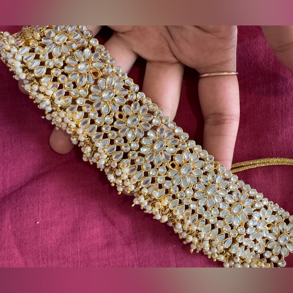 Brand new designers original Indian Pakistani Beaded Festive Choker necklace - Picture 3 of 4